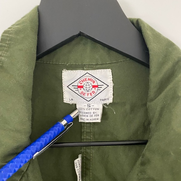 Top Gun Vintage Pilot Jumpsuit Army Green Chemin Du Fer Costume 80s S Carrie - Picture 4 of 10